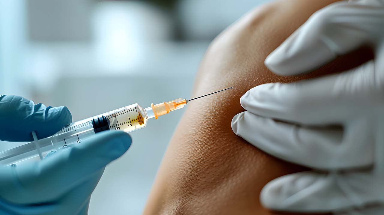 PRP injection in patient's knee PRP injection in knee for pain management at Body Soul Nutrition Regenerative Institute.