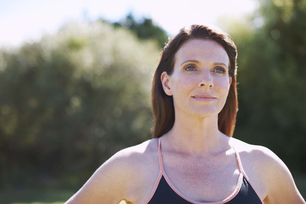 Enjoying nature's tranquility, benefiting from effective hormone replacement therapy.